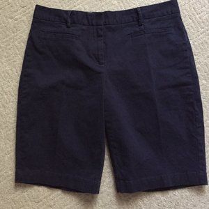 Lands End Navy Bermuda Shorts Size 4